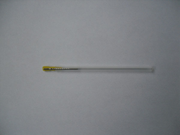 Plastic tube and copper needle