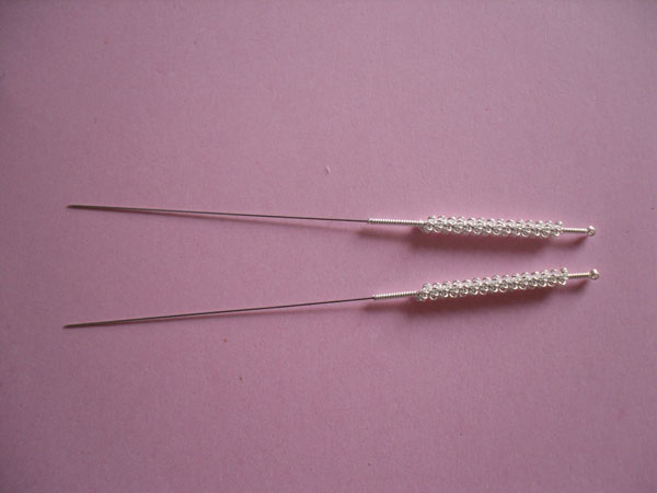 Panlong needle with silver handle