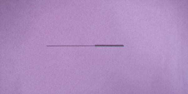 Steel wire flat handle needle bare needle